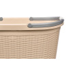 CESTO TECIDO ALÇAS ELEGANCE CREME
