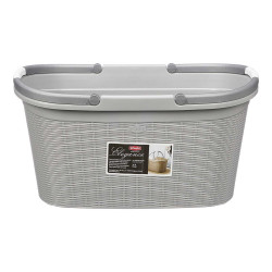 CESTO TESSUTO MANICI ELEGANCE GRIGIO CHIARO
