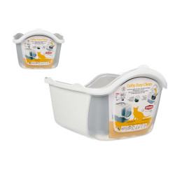 TOILETTE GATTI COPERCHIO PALETTA FILTRO GRIGIO