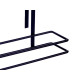 BLACK METAL KITCHEN PAPER ROLL HOLDER 