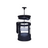 PLASTIC GLASS TEAPOT WITH PLUNGER 600ML