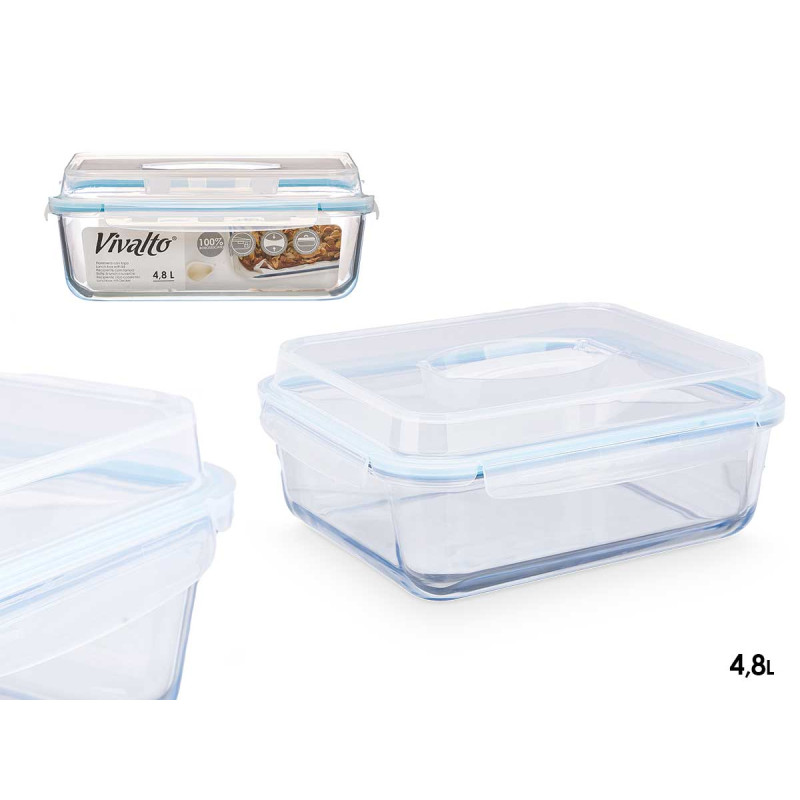 FIAMBRERA BOROSILICATO HERMETICA C ASA 4800ML