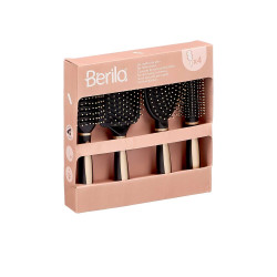 SET 4 CEPILLOS PELO NEGRO ORO