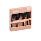 SET 4 BROSSES CHEVEUX NOIR OR