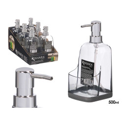 DISPENSADOR COZINHA PULVERIZADOR PRETO CINZA 500ML