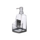 DOSEUR CUISINE PORTE-ÉPONGE NOIR GRIS 500 ML