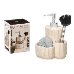 KITCHEN DISPENSER SCOURING PAD BRUSH CREAM
