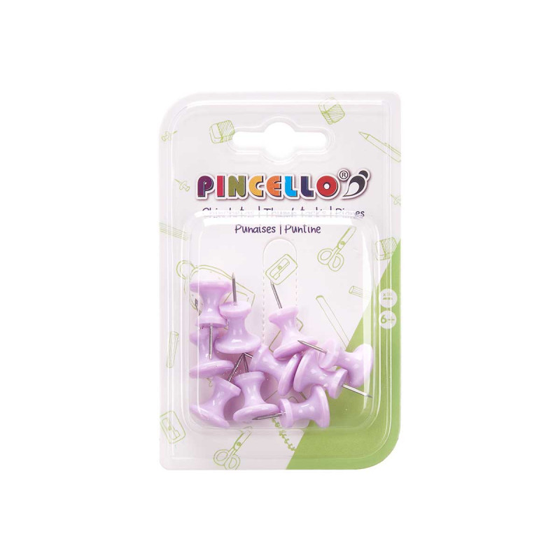 PUSHPINS 10 PCS LARGE ASSORT 3 COLOURS