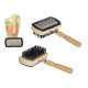 PET BRUSH DOUBLE SIDE WOODEN HANDLE