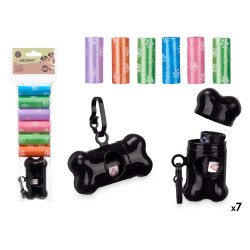 SET 7 ROTOLI SACCHETTI PET DISPENSER 15 PZ