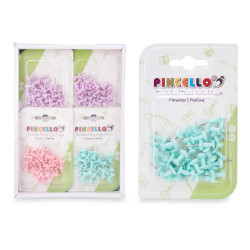 PUSHPINS 35 PCS LARGE ASSORT 3 COLOURS