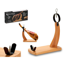 WIDE HAMHOLDER NATURAL PINE WOOD