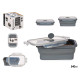 PORTAPRANZO SILIC RETTAN 540ML ANTRACITE
