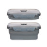 PORTAPRANZO SILIC RETTAN 540ML ANTRACITE