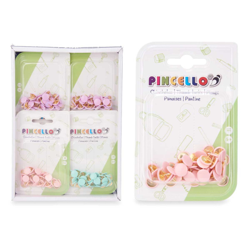 METAL PUSHPINS 60 PCS 