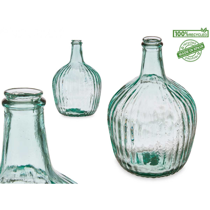 GARRAFA VIDRO DECORATIVA RISCAS 4L