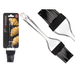 KITCHEN BRUSH TRANSPARENT BLACK SILICONE