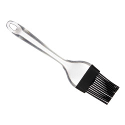 PINCEL SILICONA COCINA TRANSPARENTE NEGRO