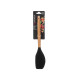 ESPÁTULA P MANTEIGA EM SILICONE PRETO PEGA MADEIRA