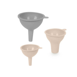 SET 3 ASSORTED FUNNELS GREY