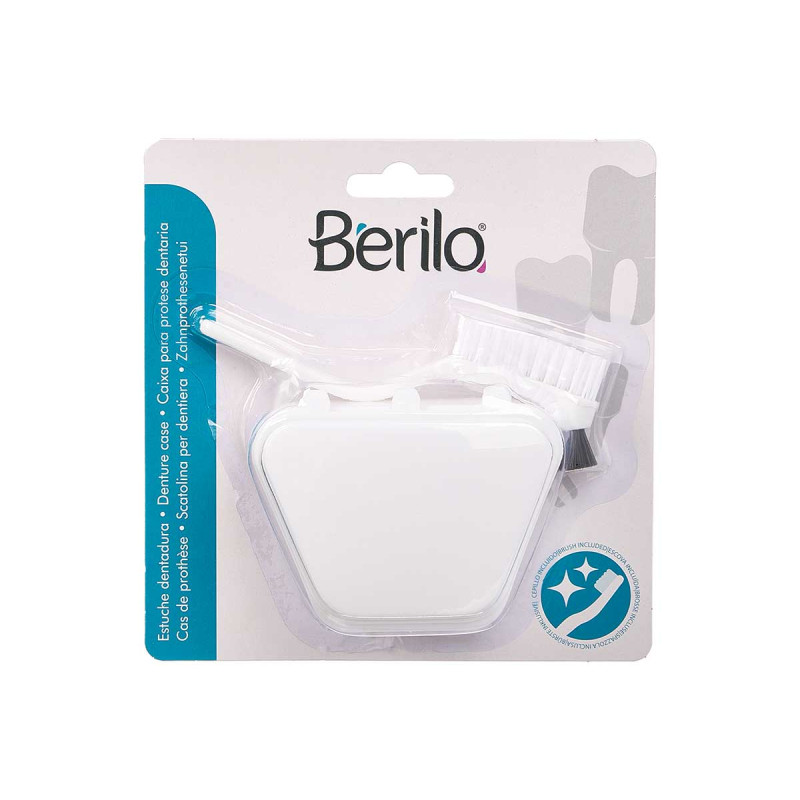 PORTA DENTADURA POSTIZA CON CEPILLO