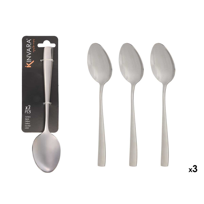 SET 3 METAL SPOONS 