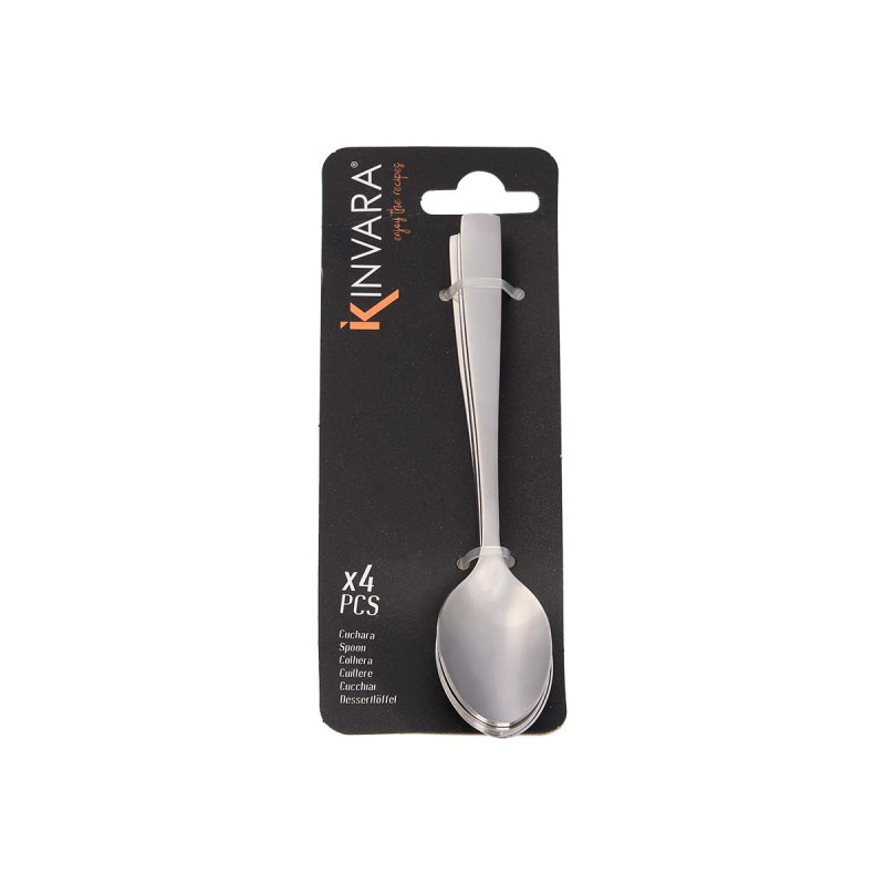 SET 3 METAL DESSERT SPOONS 