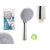 SHOWER HEAD AND HOSE 2M W/REG GREY BASE