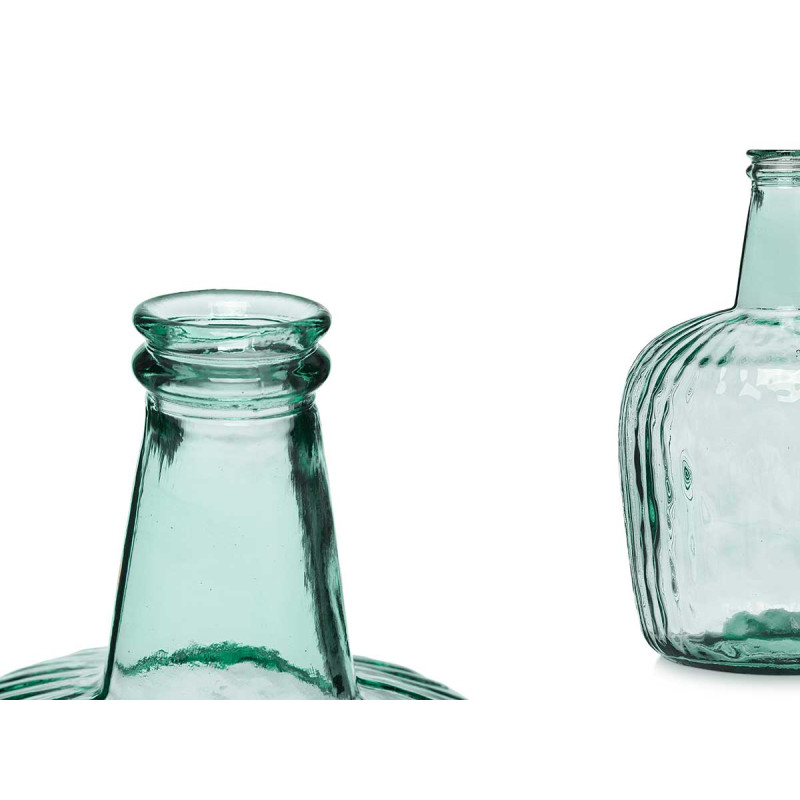 BOUTEILLE DÉCORATIVE VERRE RAYURES 8L