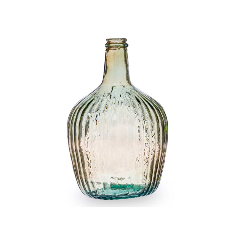 GARRAFA VIDRO DECORATIVA RISCAS 4L CHAMPAGNE