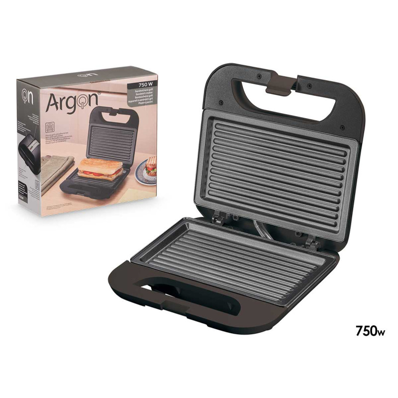 PIASTRA GRILL NERA 750W
