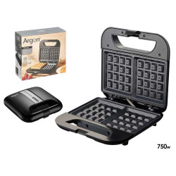 GOFRERA SENCILLA NEGRA 750W
