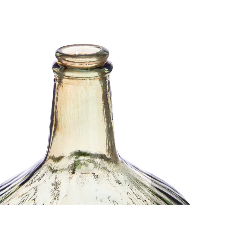 BOTTIGLIA DI VETRO DECORATIVA A RIGHE 4L CHAMPAGNE
