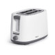 GRILLE-PAIN DOUBLE BLANC MAT 750W