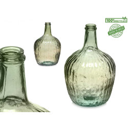 GARRAFA VIDRO DECORATIVA RISCAS 4L VERDE