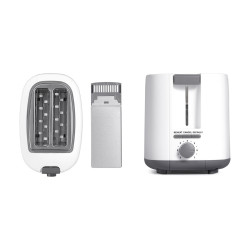 DOUBLE TOASTER MATT WHITE 750W