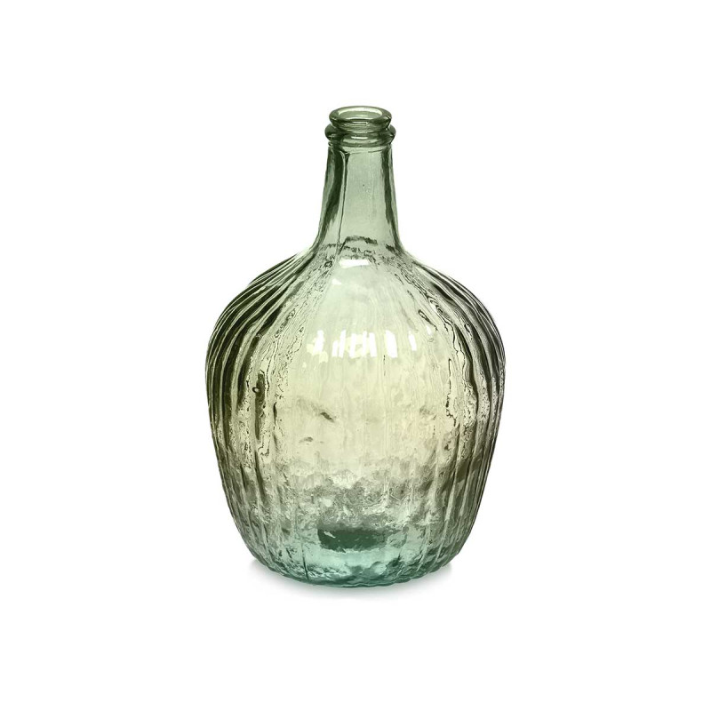 GARRAFA VIDRO DECORATIVA RISCAS 4L VERDE