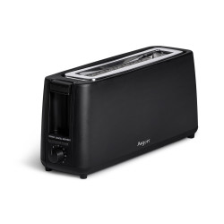 TOSTADORA SIMPLE LARGA NEGRO MATE 900W