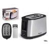 TORRADEIRA DUPLA AÇO PRETO MATE 750W