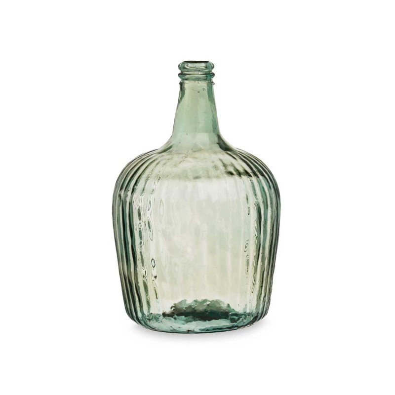 GARRAFA VIDRO DECORATIVA RISCAS 8L CHAMPAGNE