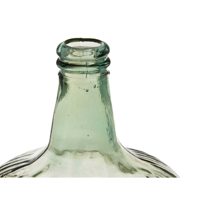 BOUTEILLE DÉCORATIVE VERRE RAYURES 8L CHAMPAGNE