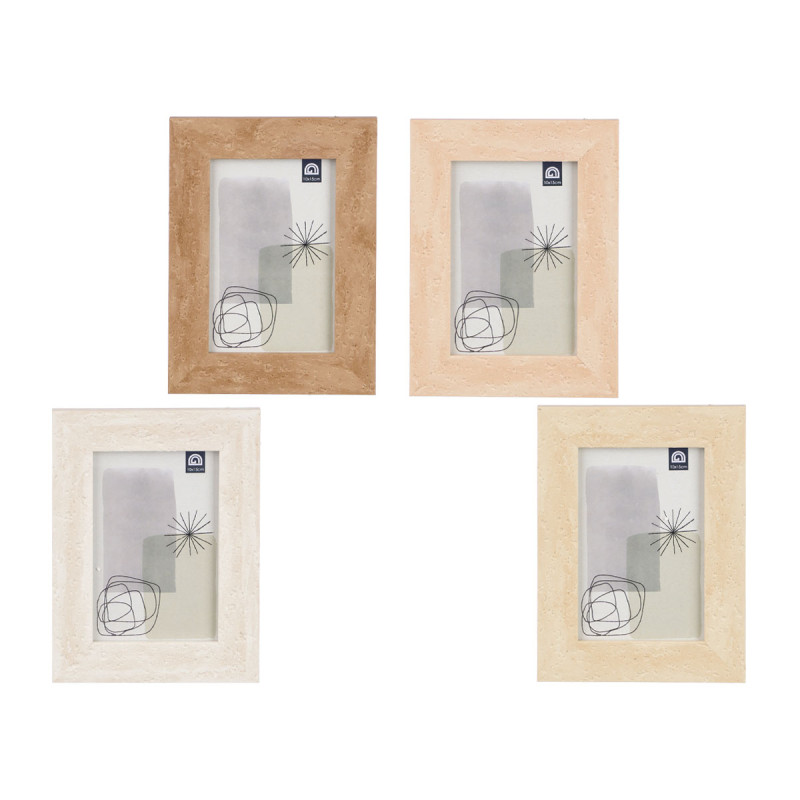 PHOTO FRAME STONE EFFECT 10X15 ASSORTED 4