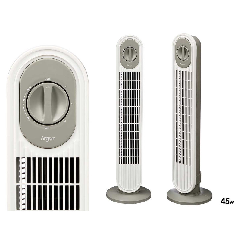 TOWER FAN GREY WHITE 45W