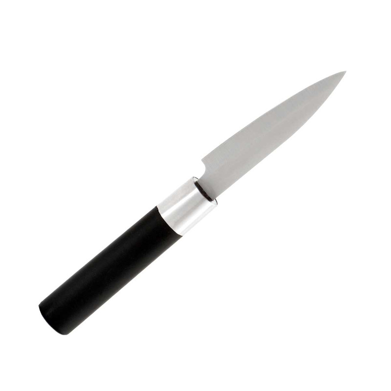 CUCHILLO PELADOR ACERO MANGO NEGRO