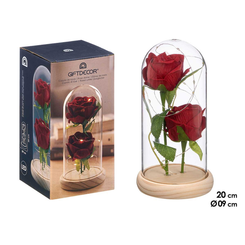 DOME 2 ROSE LED ROSSE