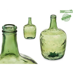 BOTTIGLIA DECORATIVA IN VETRO LISCIO 8L VERDE