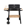 BARBACOA RECTANGULAR BALDA MADERA RUEDAS