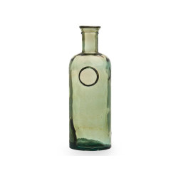 BOTELLA DECORATIVA VIDRIO STAMP 35CM CHAMPAN