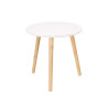 40CM WHITE LED SIDE TABLE