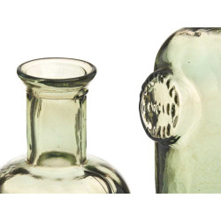 BOTELLA DECORATIVA VIDRIO STAMP 35CM CHAMPAN